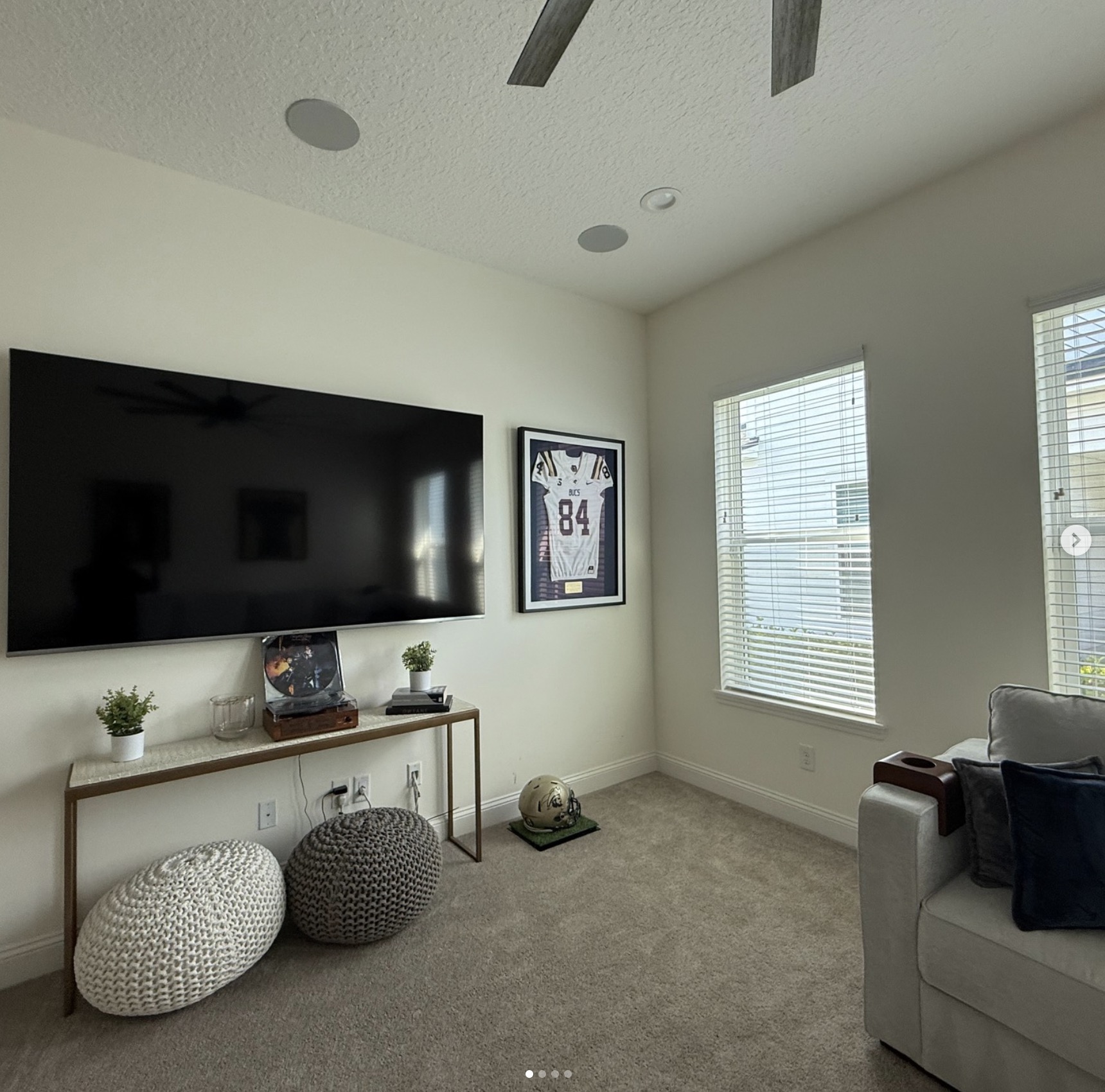 Media room mounting