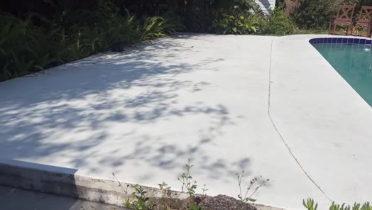 Pool deck resurfacing